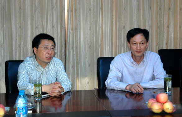 溧陽市地稅局局長戚浩東一行來上上集團(tuán)調(diào)研